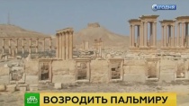 Над древней Пальмирой подняли сирийский флаг Над древней Пальмирой подняли сирийский флаг