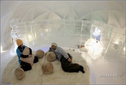 Ледяной отель для двоих: романтика по-японски