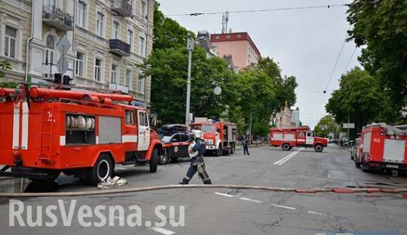 В главном управлении Национальной полиции в Киеве произошел пожар (ФОТО)