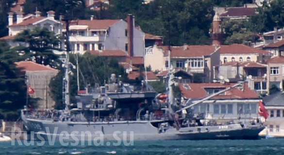 Опубликованы кадры как турецкие военные корабли сопровождают российский фрегат «Александр Григорович» (ФОТО, ВИДЕО) | Русская весна