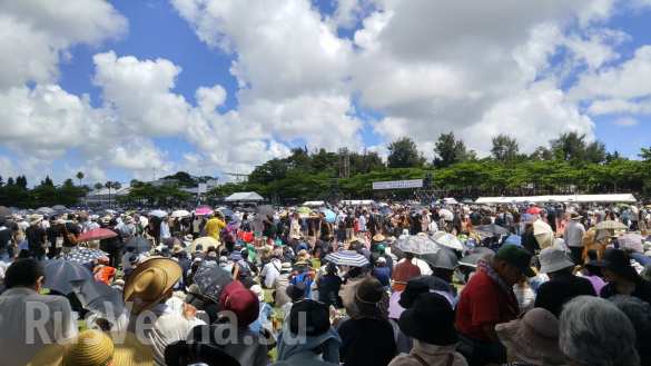 Массовый протест против американской военной базы проходит на Окинаве (ФОТО) | Русская весна