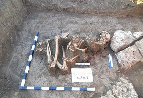 В районе Мариуполя археологи раскопали могилу великана из бронзового века