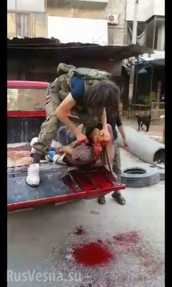 Schockierende Bilder: die K?mpfer der «Opposition» haben den Kopf des Kindes abgeschnitten, das Baschar Al-Assad unterst?tzt hat (VIDEO, FOTOS 21 ) | Русская весна