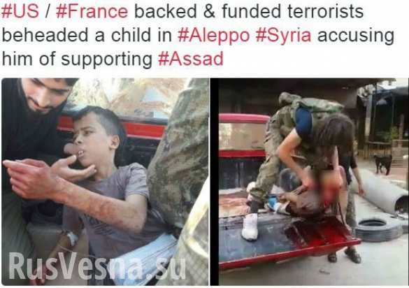 Shocking footage: opposition thugs cut off childs head for being Assads supporter (VIDEO, PHOTOS 21 )