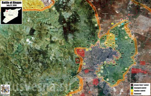 СРОЧНО: Котел в Алеппо полностью замкнут, курды ударили навстречу «Тиграм», взорван склад оружия террористов (ФОТО, КАРТА) | Русская весна