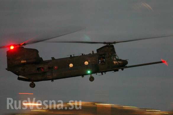 Chinook — Боинг CH-47 «Чинук» (Boeing CH-47 Chinook) — американский тяжёлый военно-транспортный вертолёт продольной схемы. Пассажировместимость: 33–55 солдат или 24 лежачих больных с 2 сопровождающими. Секретная база спецназа США обнаружена в сирийском Алеппо (ФОТО) | Русская весна