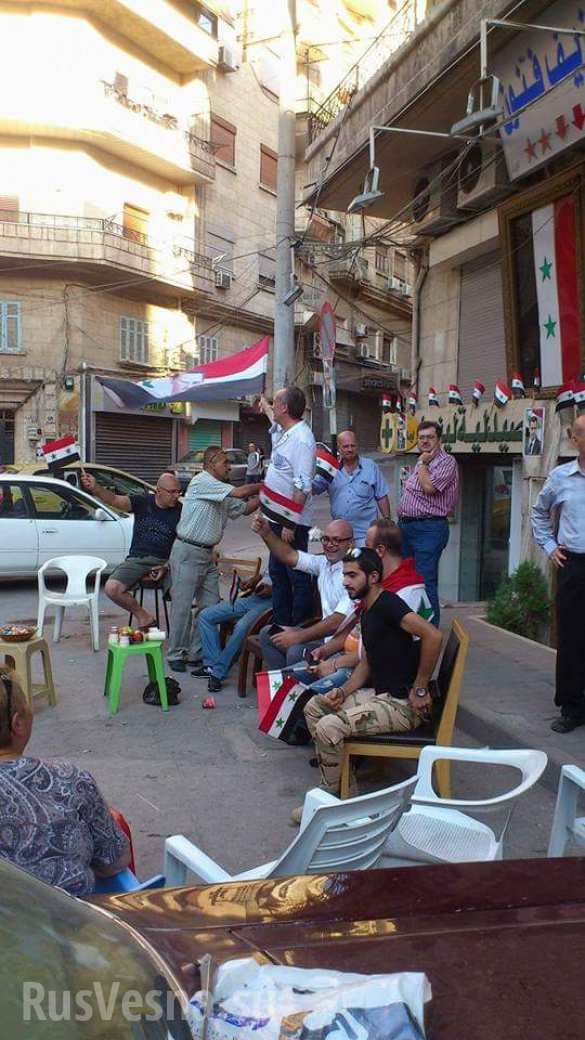 Тысячи жителей Алеппо вышли на улицы, радуясь освобождению Армией Сирии района Бани Зейд (ФОТО, ВИДЕО) | Русская весна