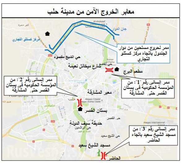 «Спасите жизнь себе и близким!» — в распоряжении «Русской Весны» оказалась листовка и схема коридоров для выхода из Алеппо (ФОТО) | Русская весна