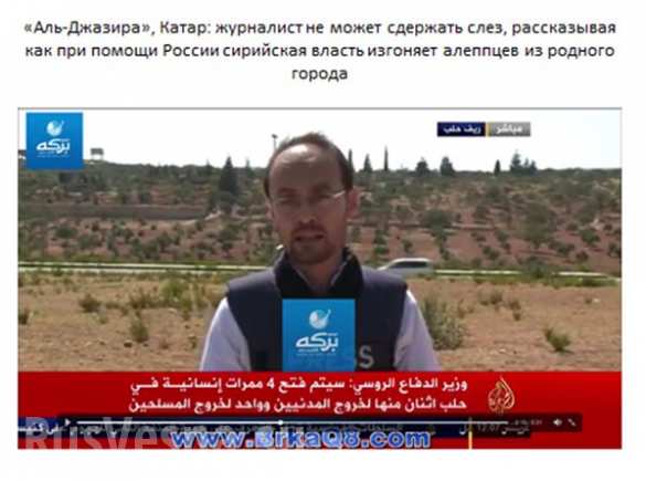 Big day: Al-Jazeera cries because Russian AF stopped fighters from killing Aleppo people (VIDEO, PHOTOS) |  