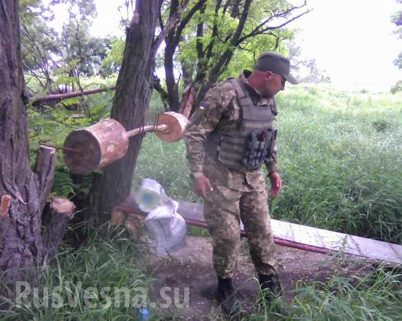 Какое «АТО», такие и «спортзалы» — ВСУ опубликовали фотографии спортивного инвентаря оккупационного корпуса (ФОТО) | Русская весна