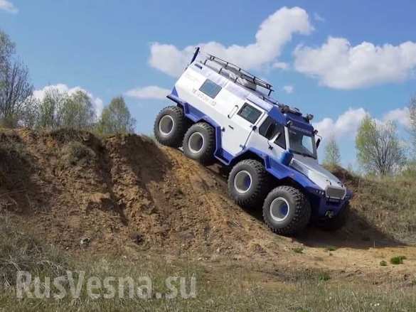 Российский вездеход Шаман поразил иностранных журналистов (ВИДЕО) | Русская весна