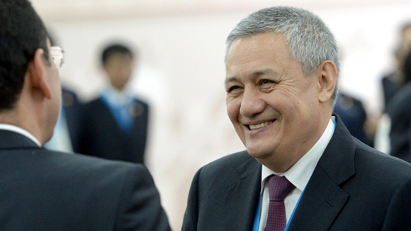 10 июля 2015. Министр финансов Республики Узбекистан Рустам Азимов перед началом заседания Совета глав государств-членов ШОС в расширенном составе с участием делегаций.