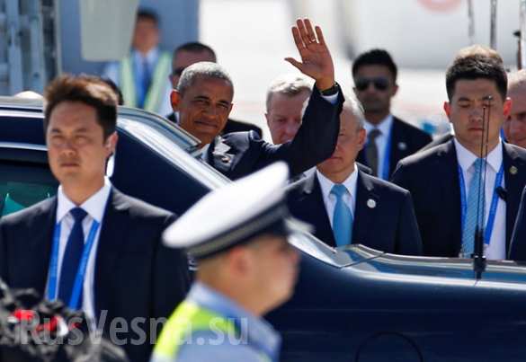 Унизительный приём: Обаме не подали трап и отрезали его от сопровождающих ( ФОТО, ВИДЕО) | Русская весна