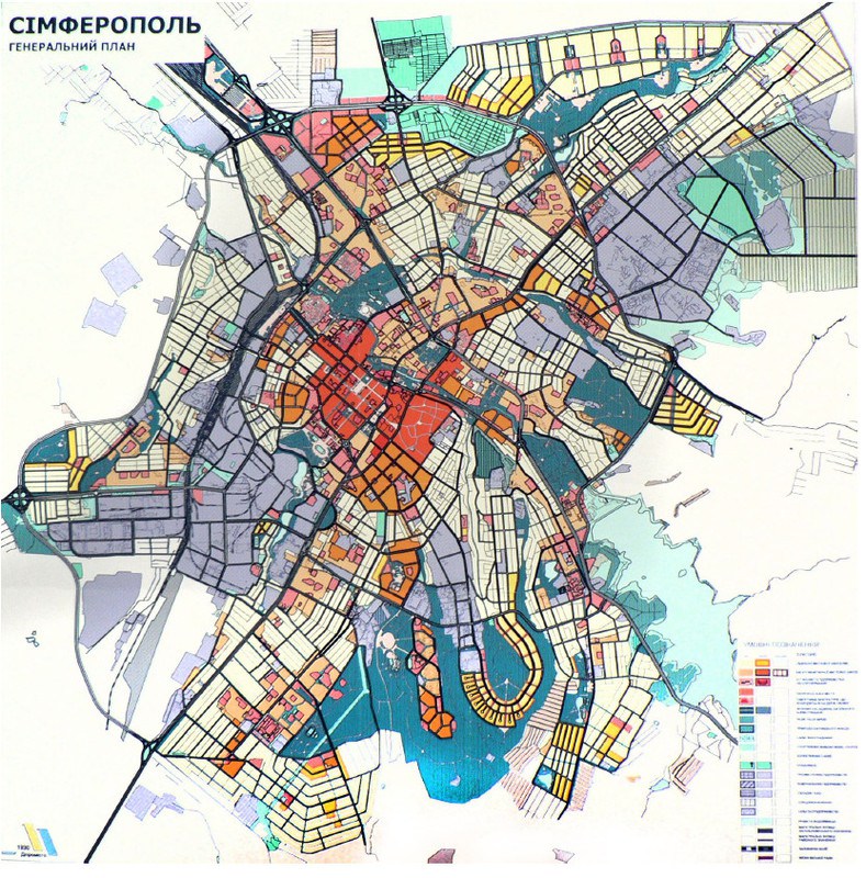Симферополь генеральный план города