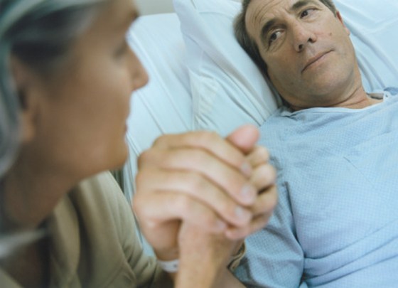 Patient Holding Wifes Hand